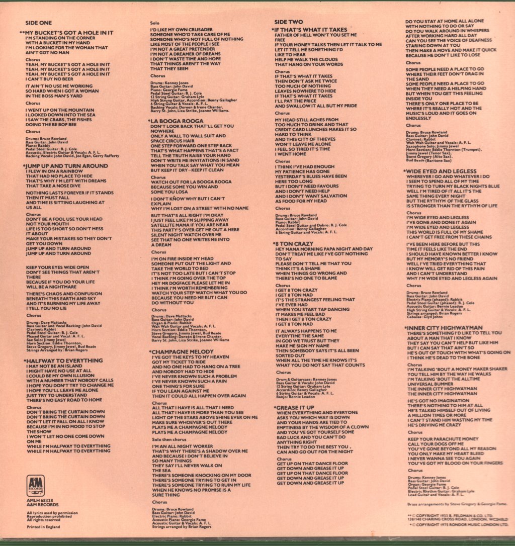 Andy Fairweather Low - La Booga Rooga - Lp