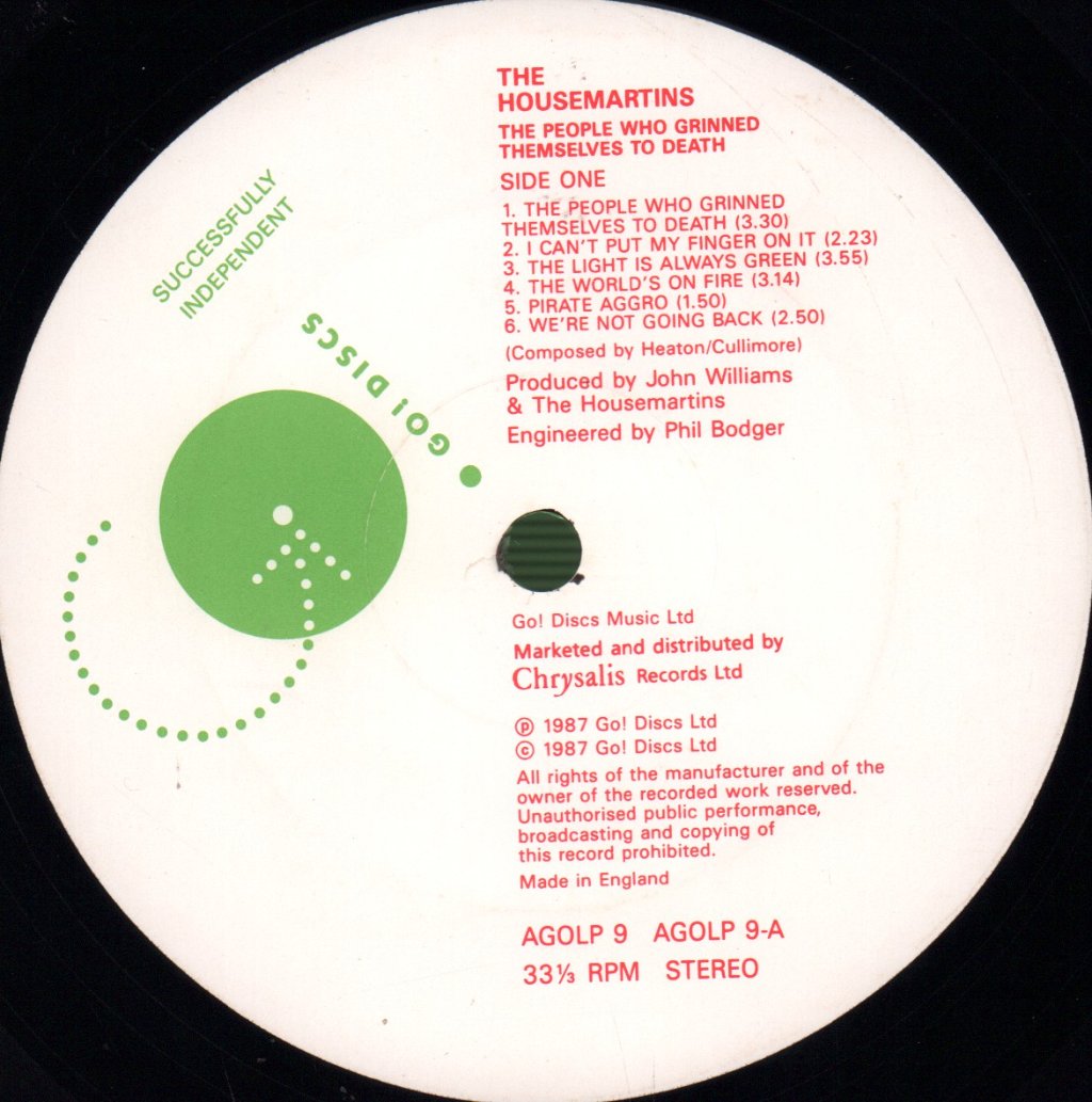 Housemartins - People Who Grinned Themselves To Death - Lp