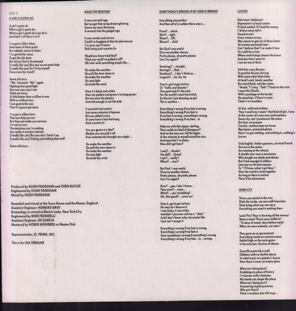 Waitresses - Bruiseology - Lp