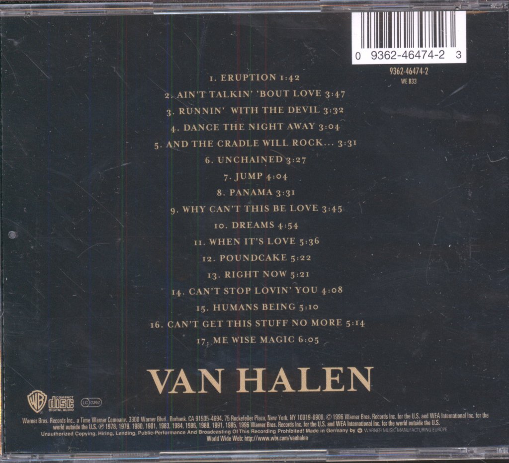 Van Halen - Best Of Volume 1 - Cd
