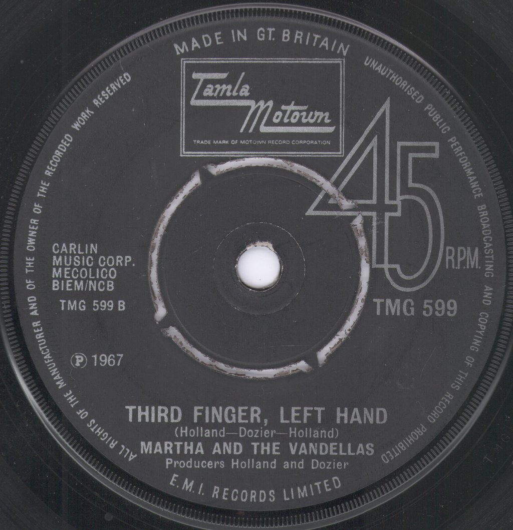 Martha And The Vandellas - Jimmy Mack - 7 Inch