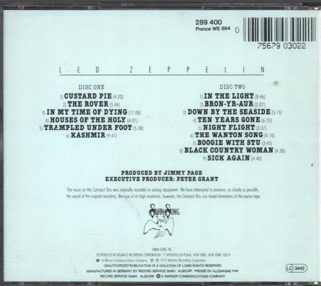Led Zeppelin - Physical Graffiti - Cd