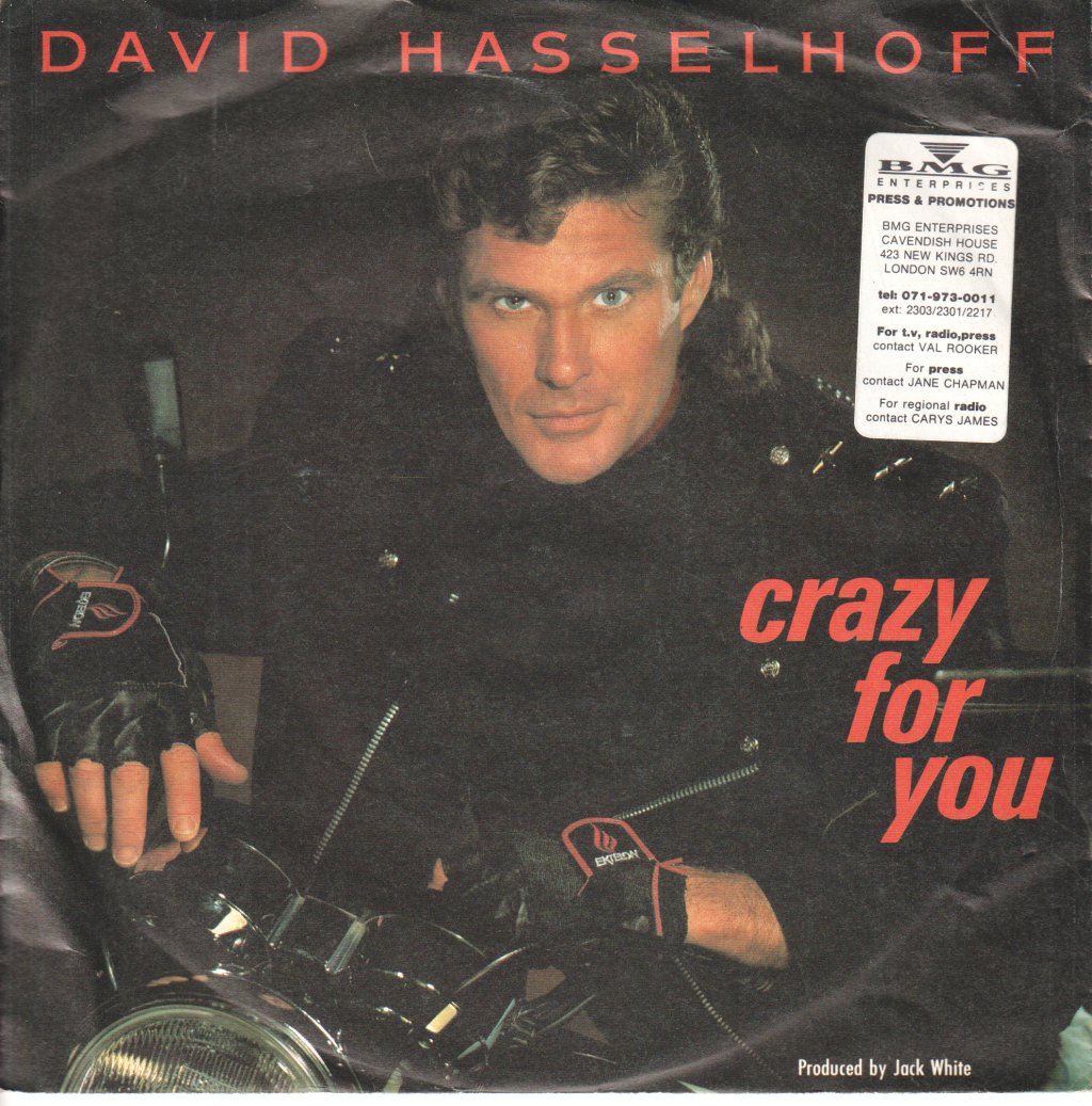 David Hasselhoff - Crazy For You - 7 Inch