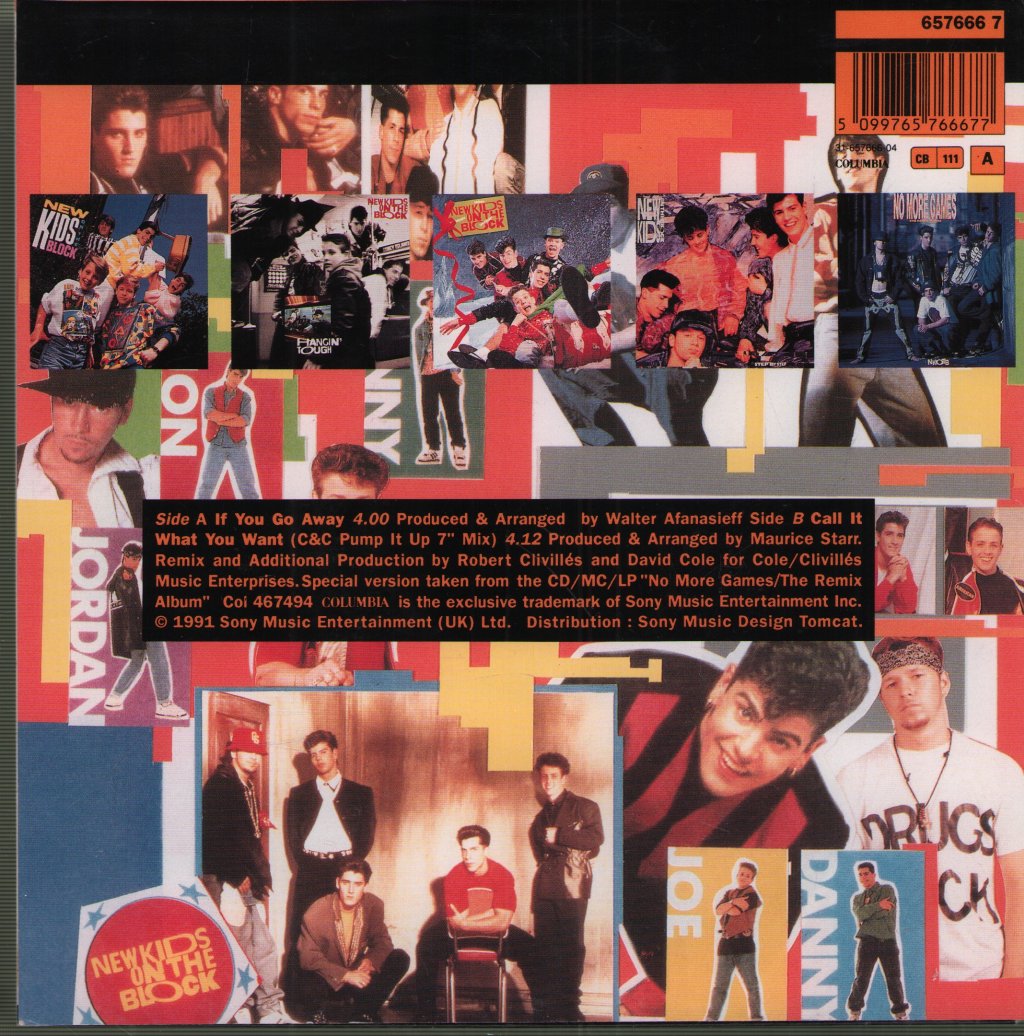 New Kids On The Block - If You Go Away - 7 Inch