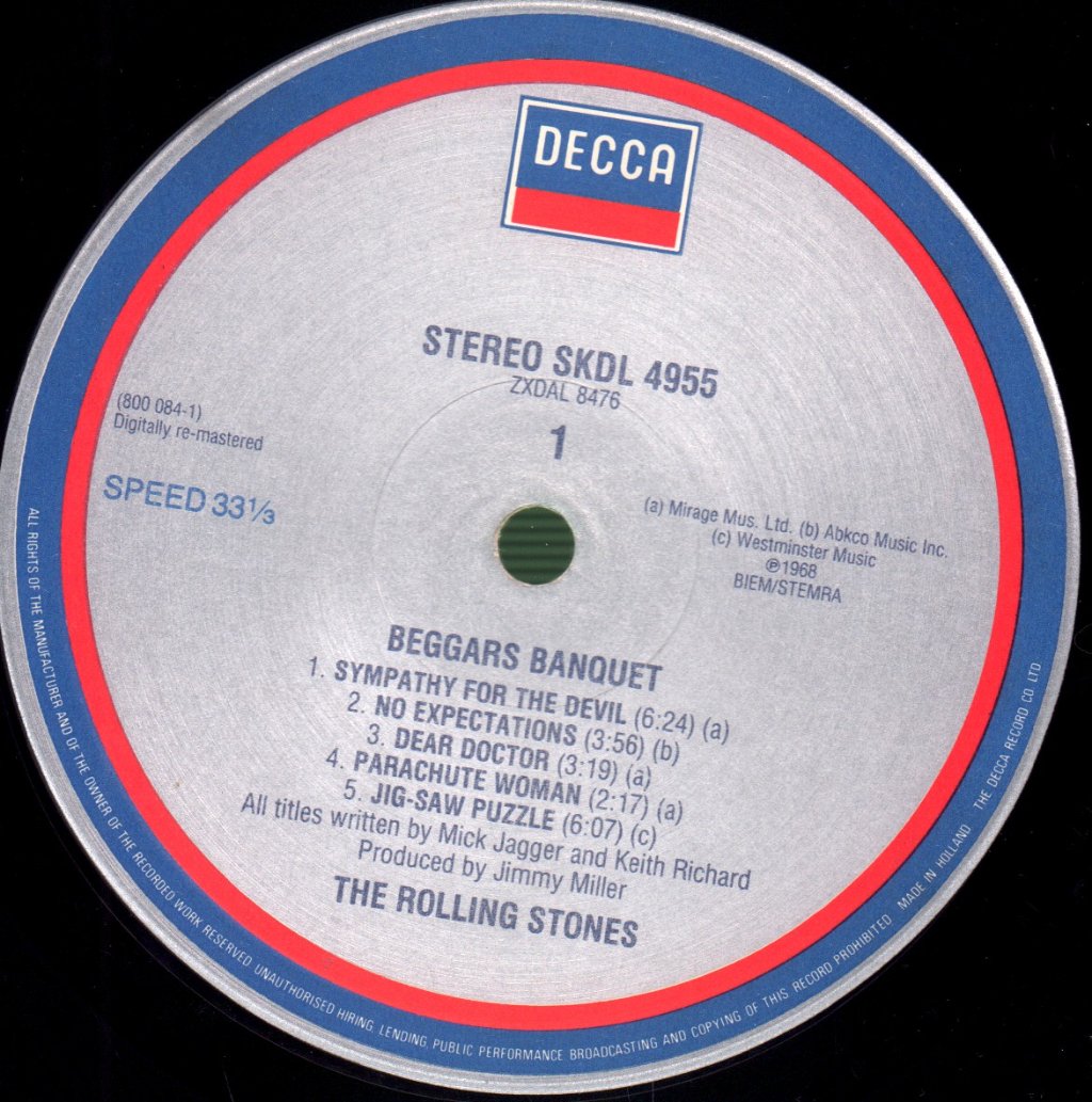 Rolling Stones - Beggars Banquet - Lp