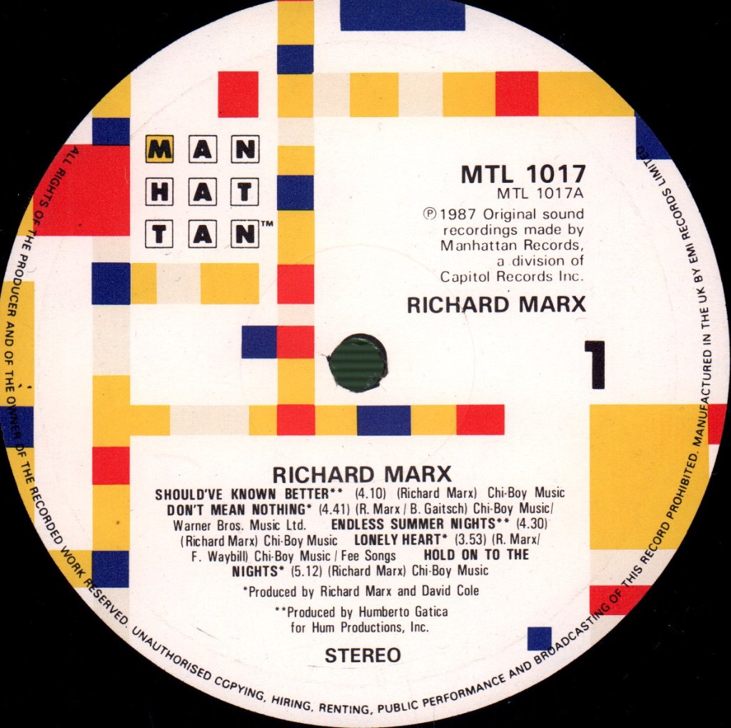 Richard Marx - Richard Marx - Lp