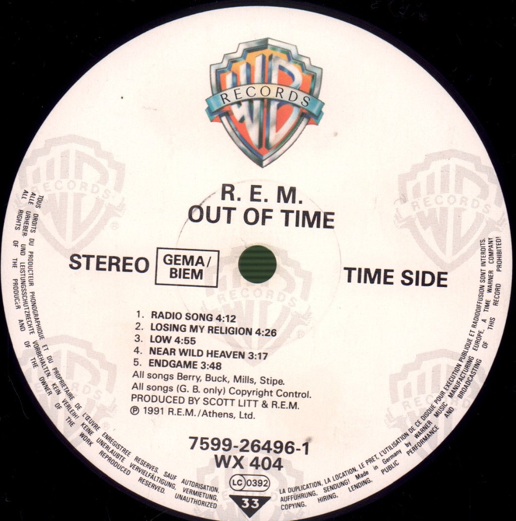 REM - Out Of Time - Lp