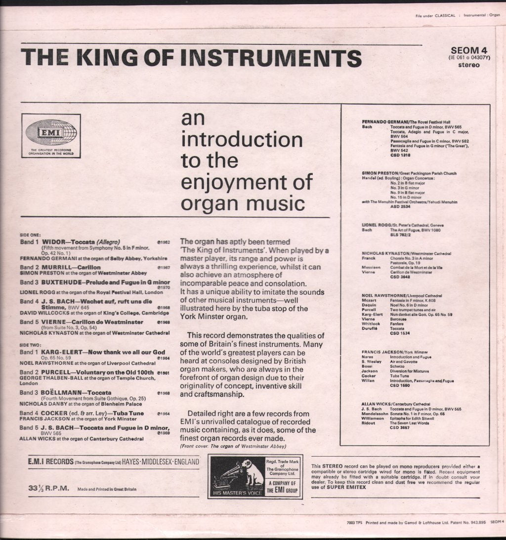 Various Artists - King Of Instruments - Lp
