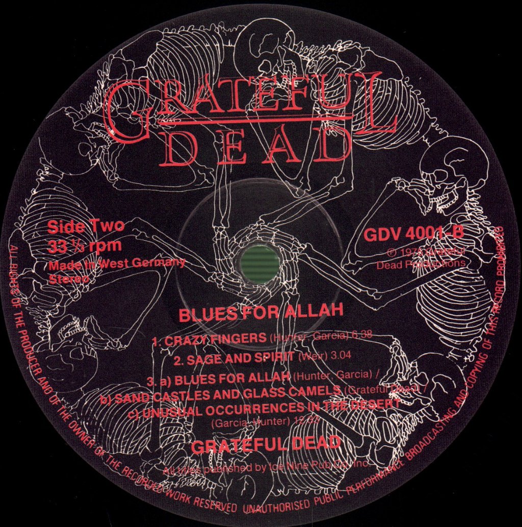 Grateful Dead - Blues For Allah - Lp
