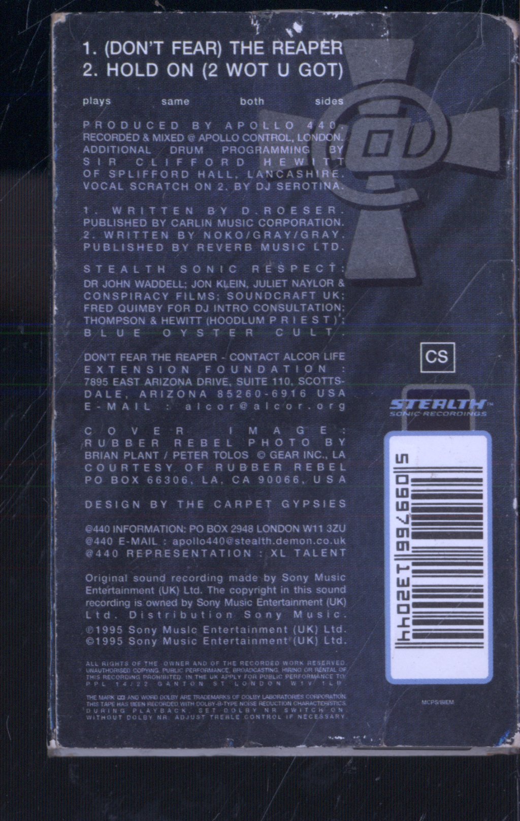 Apollo 440 - (Don't Fear) The Reaper - Cassette