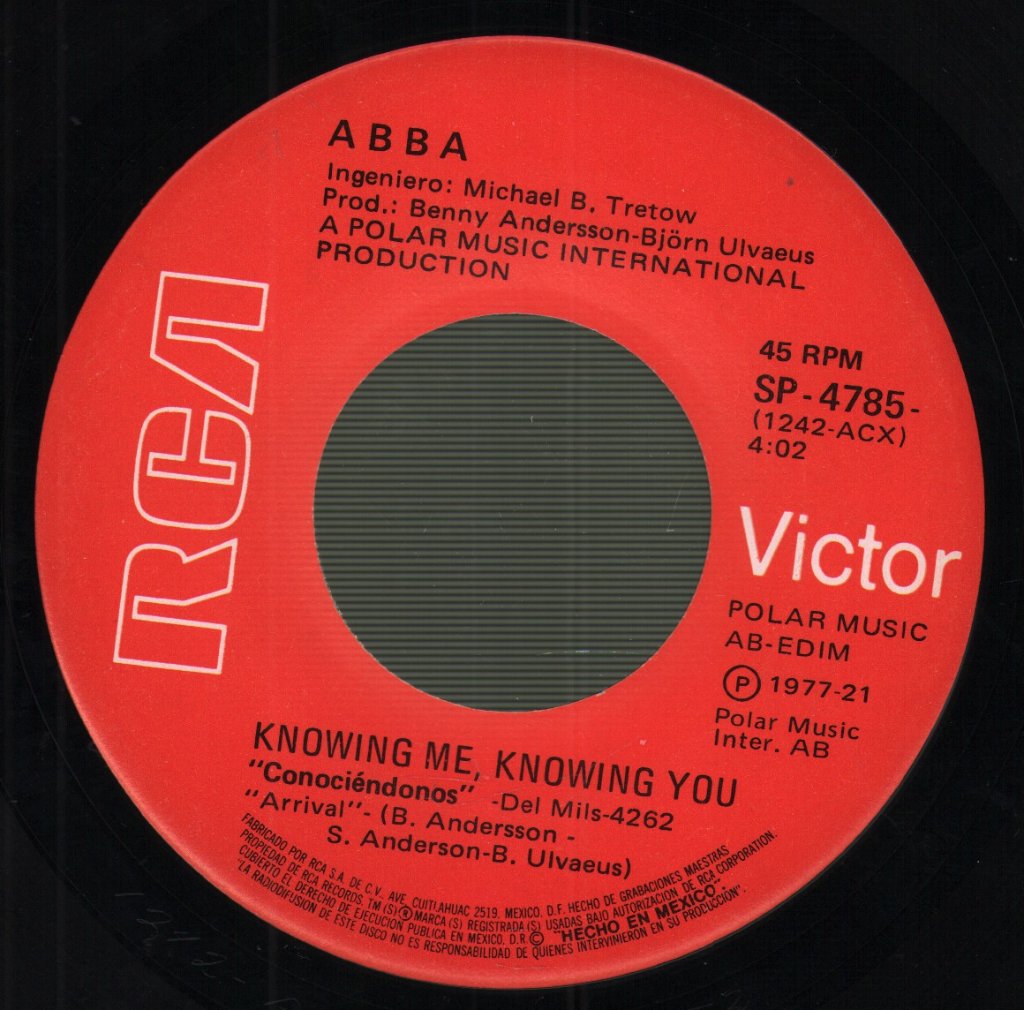 ABBA - Knowing Me, Knowing You / Happy Hawaii (Why Did It Have To Be Me) - 7 Inch