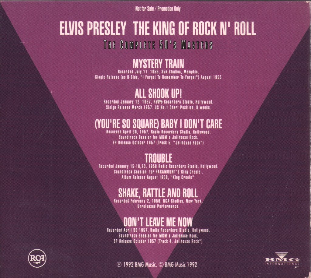 Elvis Presley - King Of Rock 'N' Roll - The Complete 50's Masters - Cd