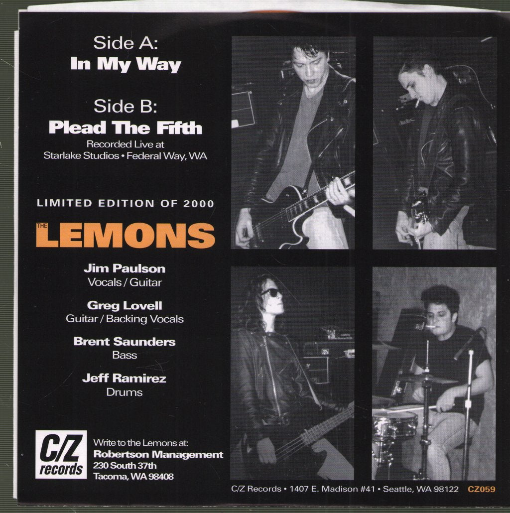 Lemons (Us) - Just Happy To Be Here - 7 Inch