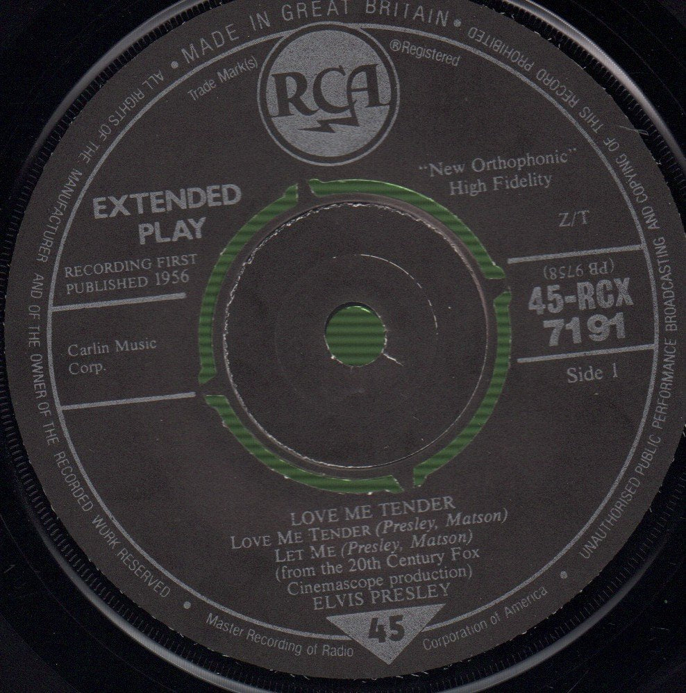 Elvis Presley - Love Me Tender - 7 Inch