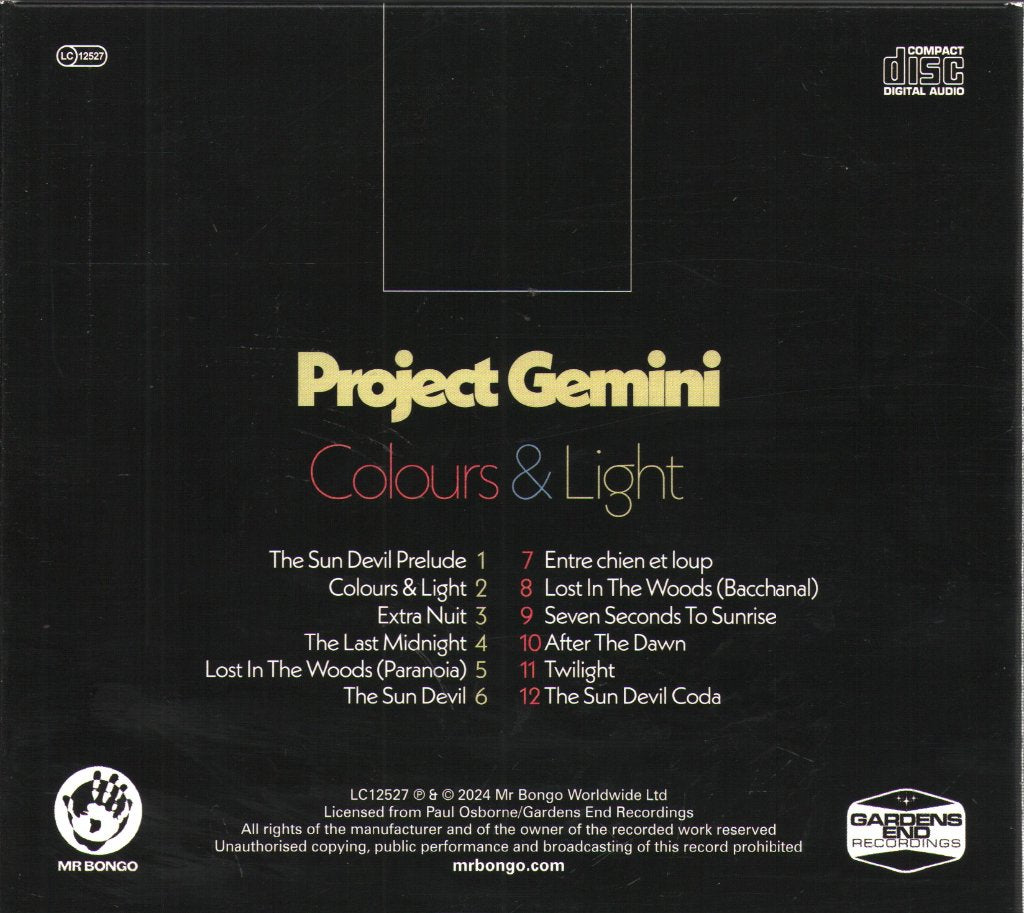 Project Gemini - Colours & Light - Cd