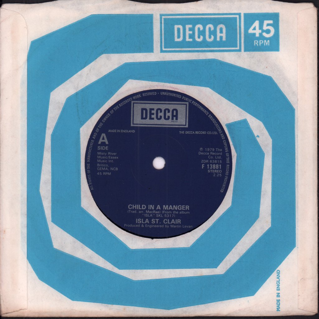 Isla St Clair - Child In A Manger - 7 Inch