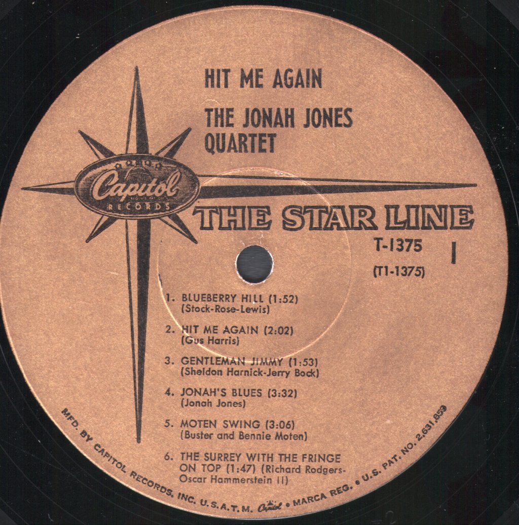 Jonah Jones - Hit Me Again! - Lp