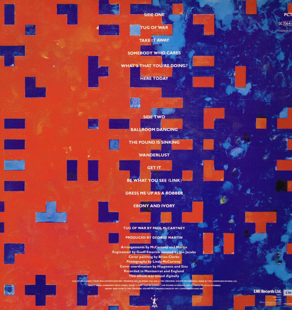 Paul McCartney - Tug Of War - Lp