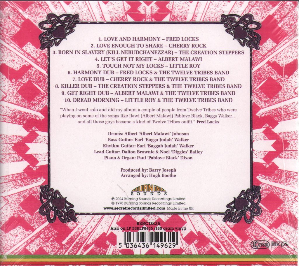 Fred Locks Meets the Creators - Love & Harmony - Cd