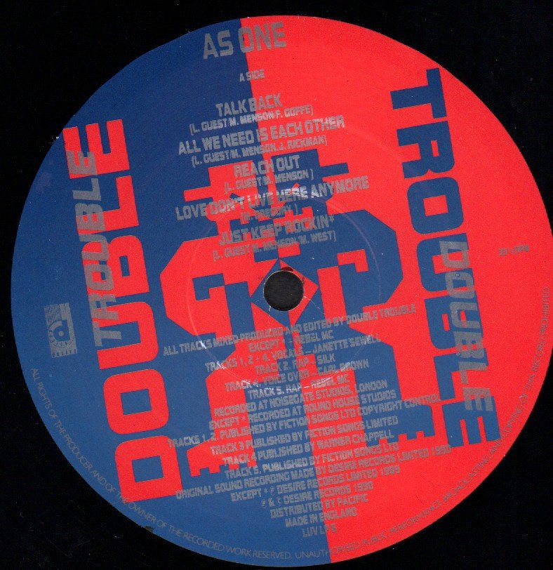 Double Trouble - As One - Lp