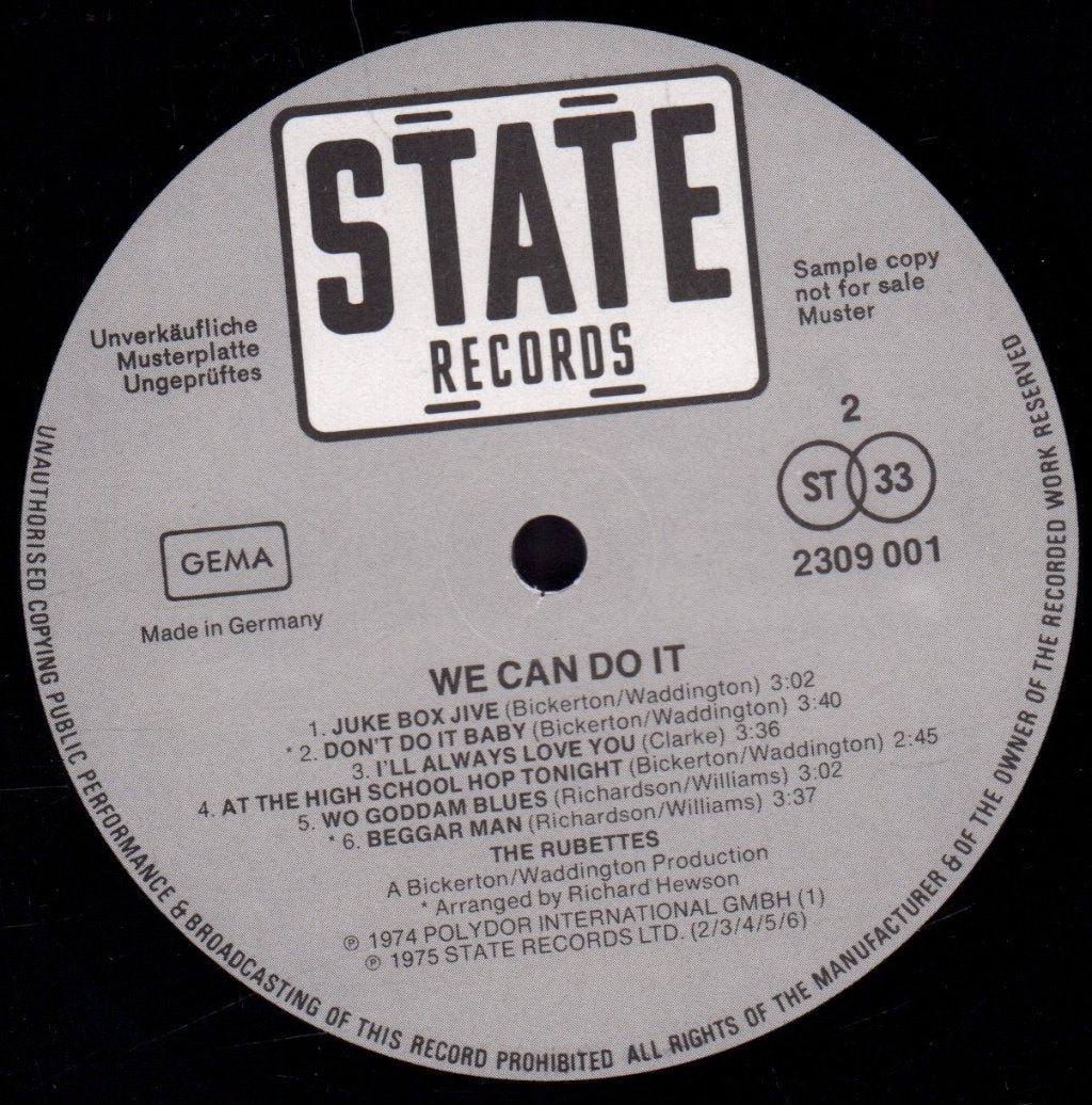 Rubettes - We Can Do It - Lp