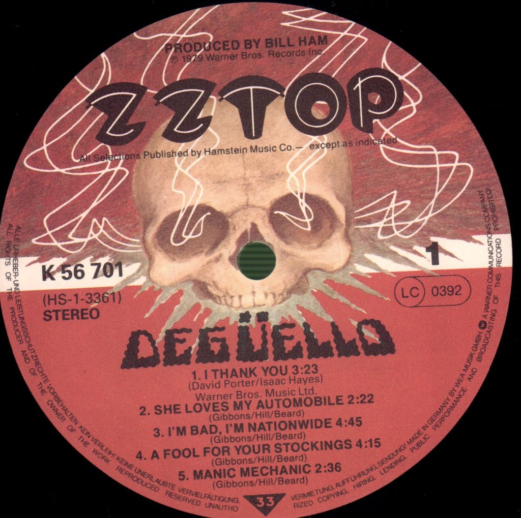 ZZ Top - Deguello - Lp