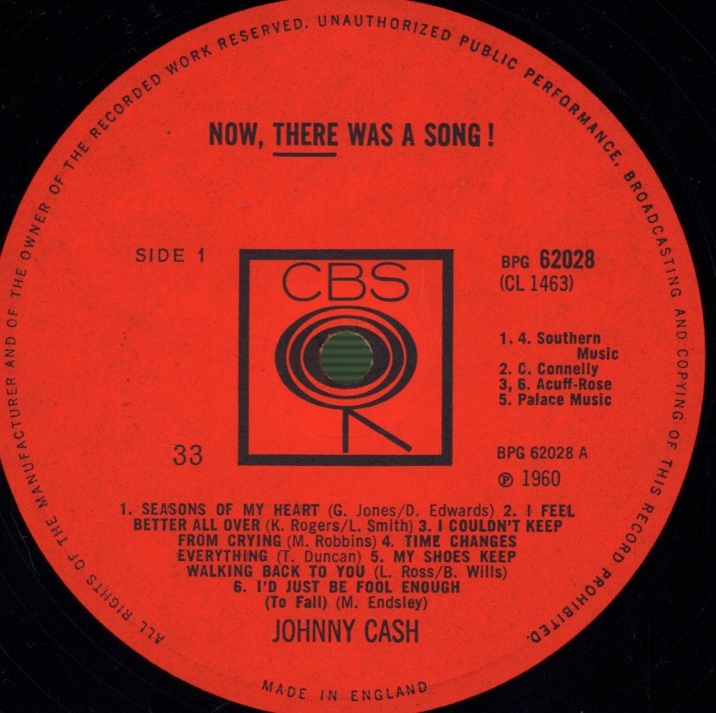 Johnny Cash - There Was A Song - Lp
