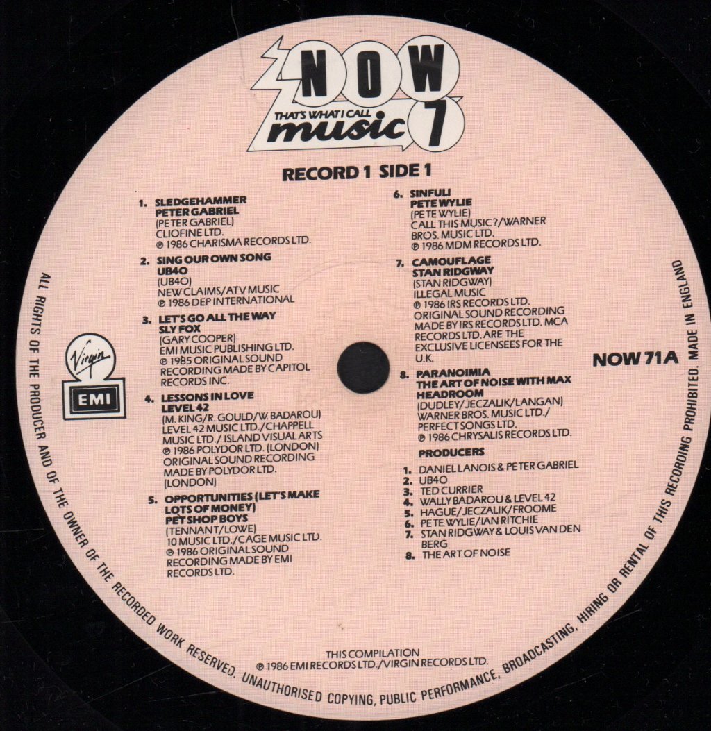 Various Artists - Now That's What I Call Music 7 - Double Lp