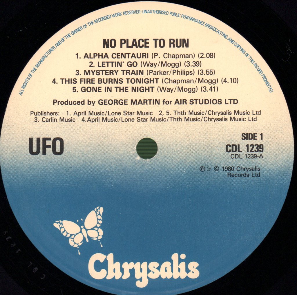 UFO - No Place To Run - Lp