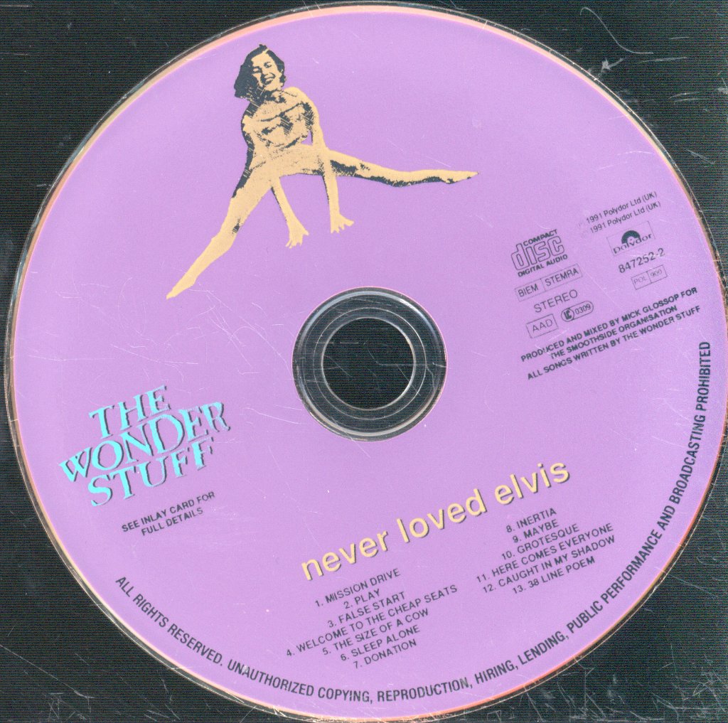 Wonder Stuff - Never Loved Elvis - Cd