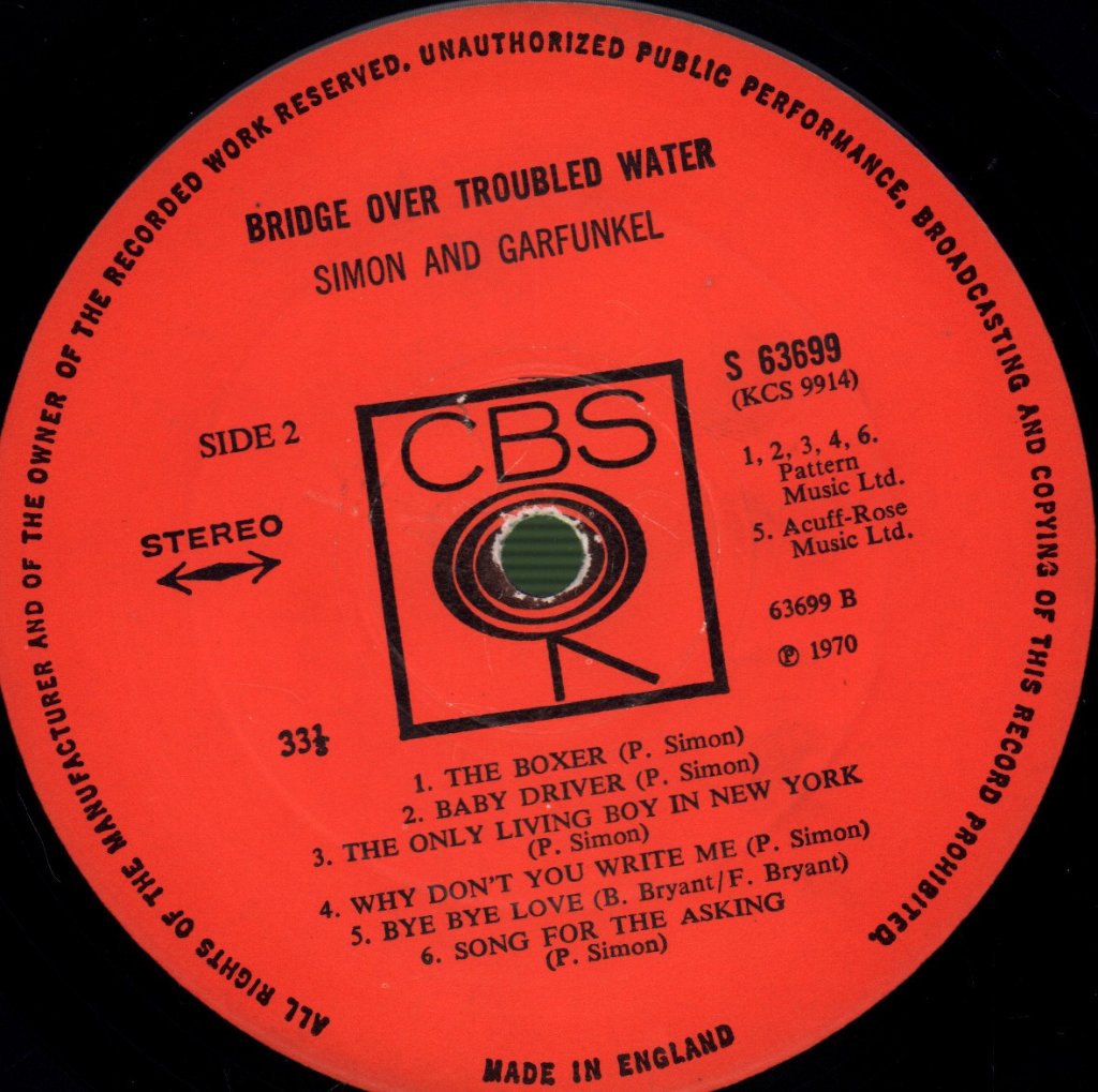 Simon And Garfunkel - Bridge Over Troubled Water - Lp