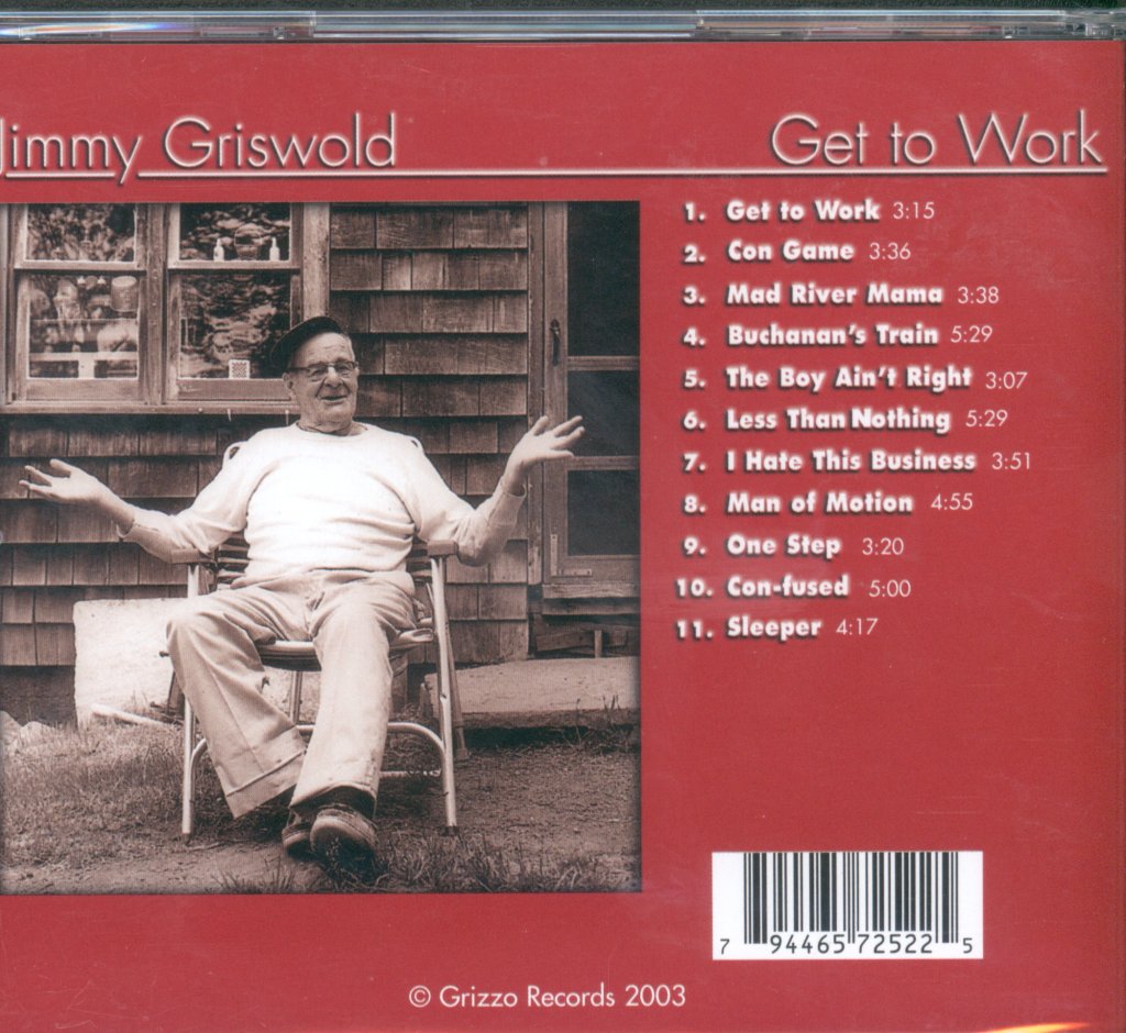 Jimmy Griswold - Get To Work - Cd