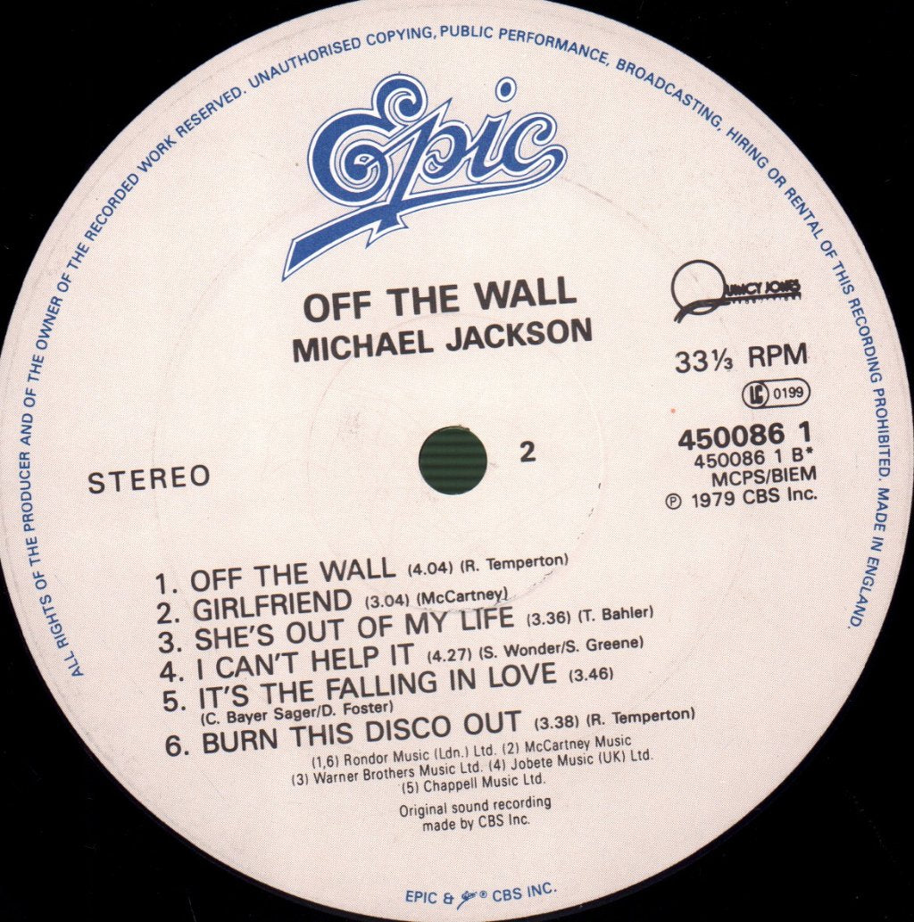 Michael Jackson - Off The Wall - Lp