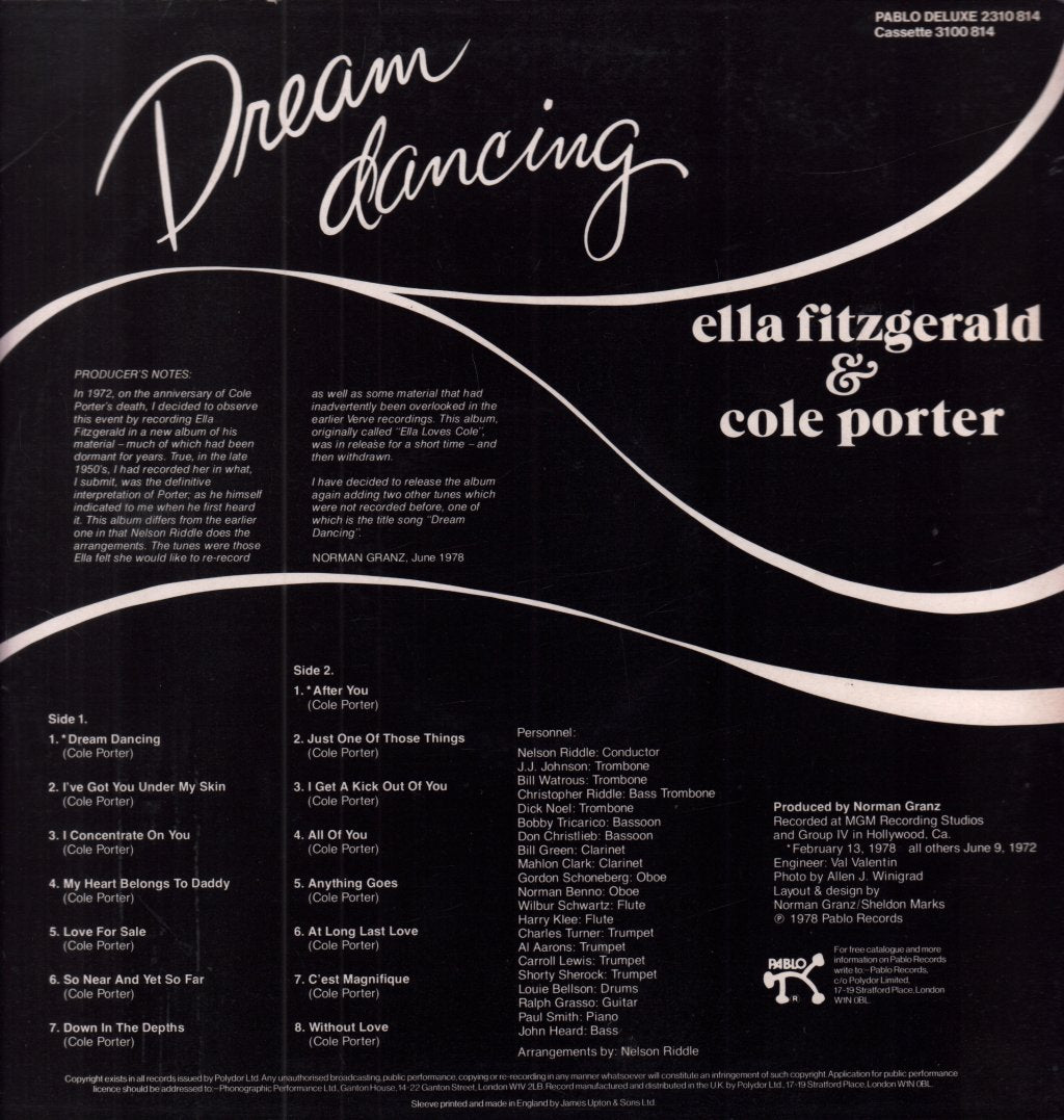 Ella Fitzgerald & Cole Porter - Dream Dancing - Lp