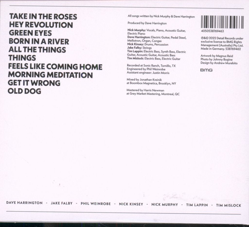 Nick Murphy & The Program - Take In The Roses - Cd