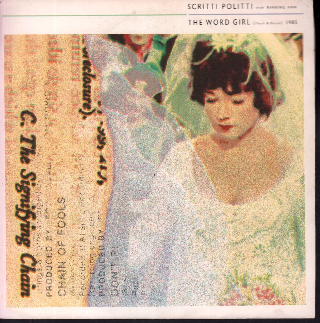 Scritti Politti - Word Girl - 7 Inch