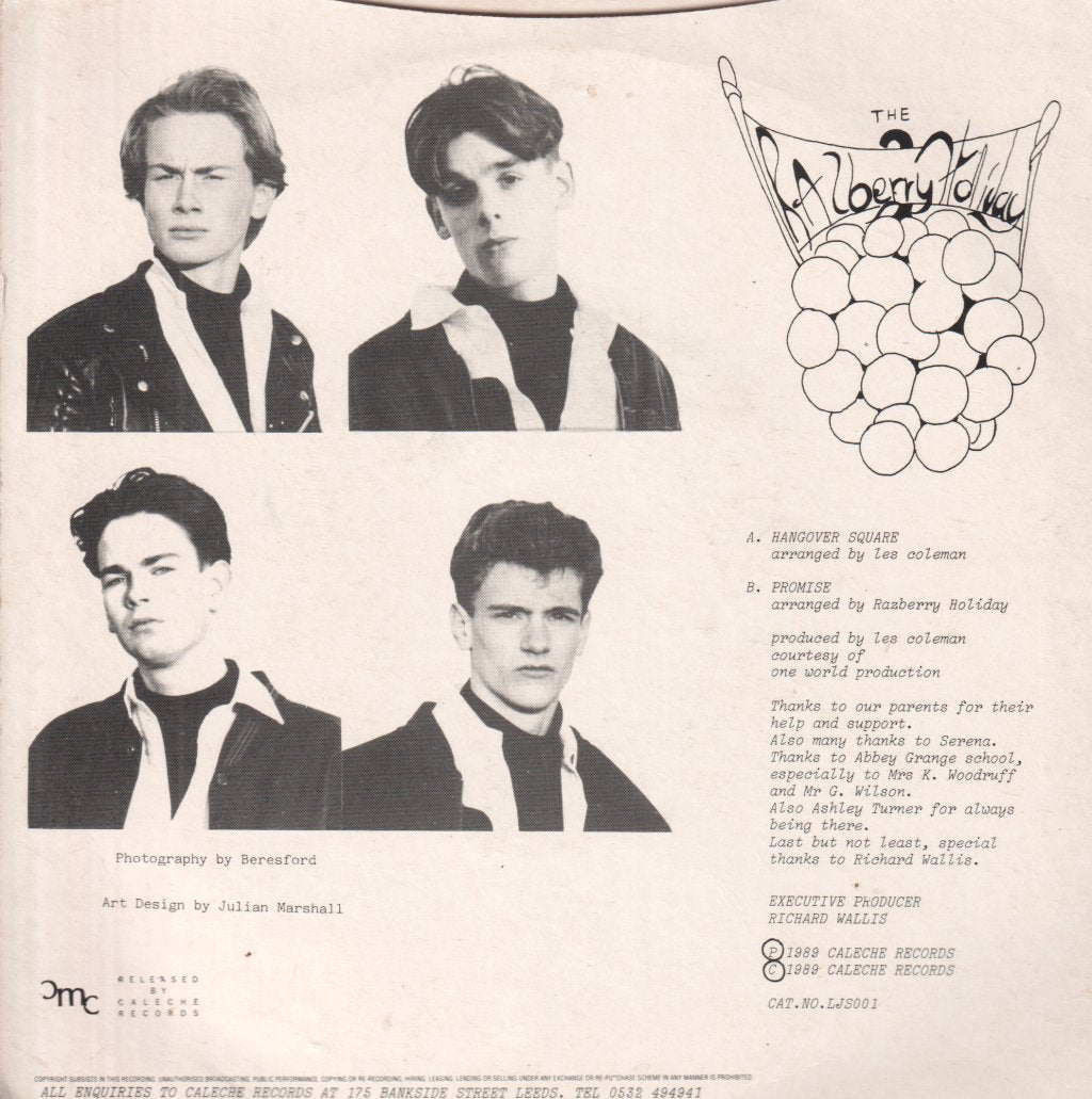 Razberry Holiday Band - Hangover Square - 7 Inch