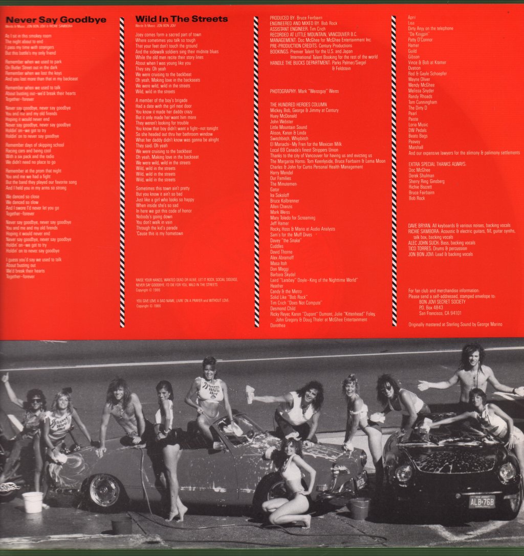 Bon Jovi - Slippery When Wet - Lp