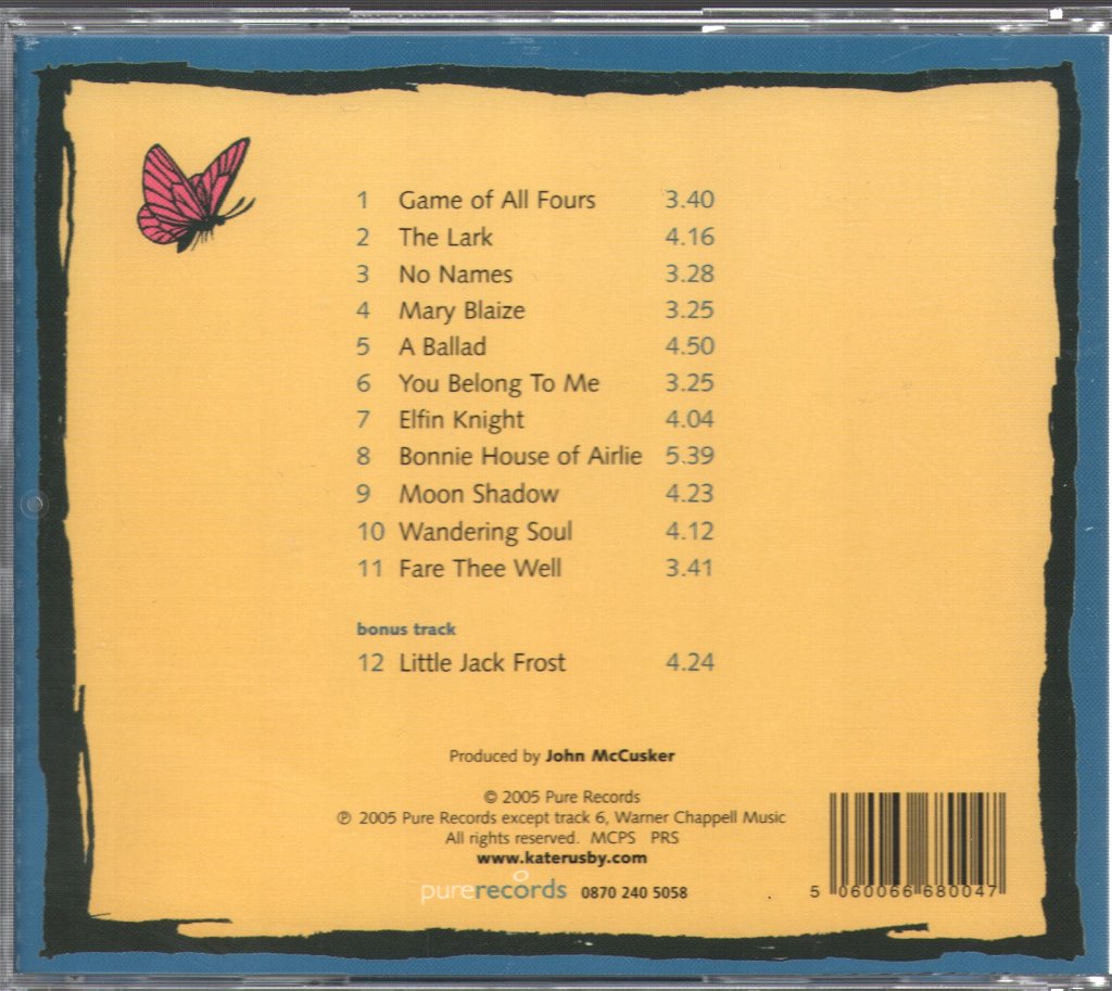 Kate Rusby - Girl Who Couldn't Fly - Cd
