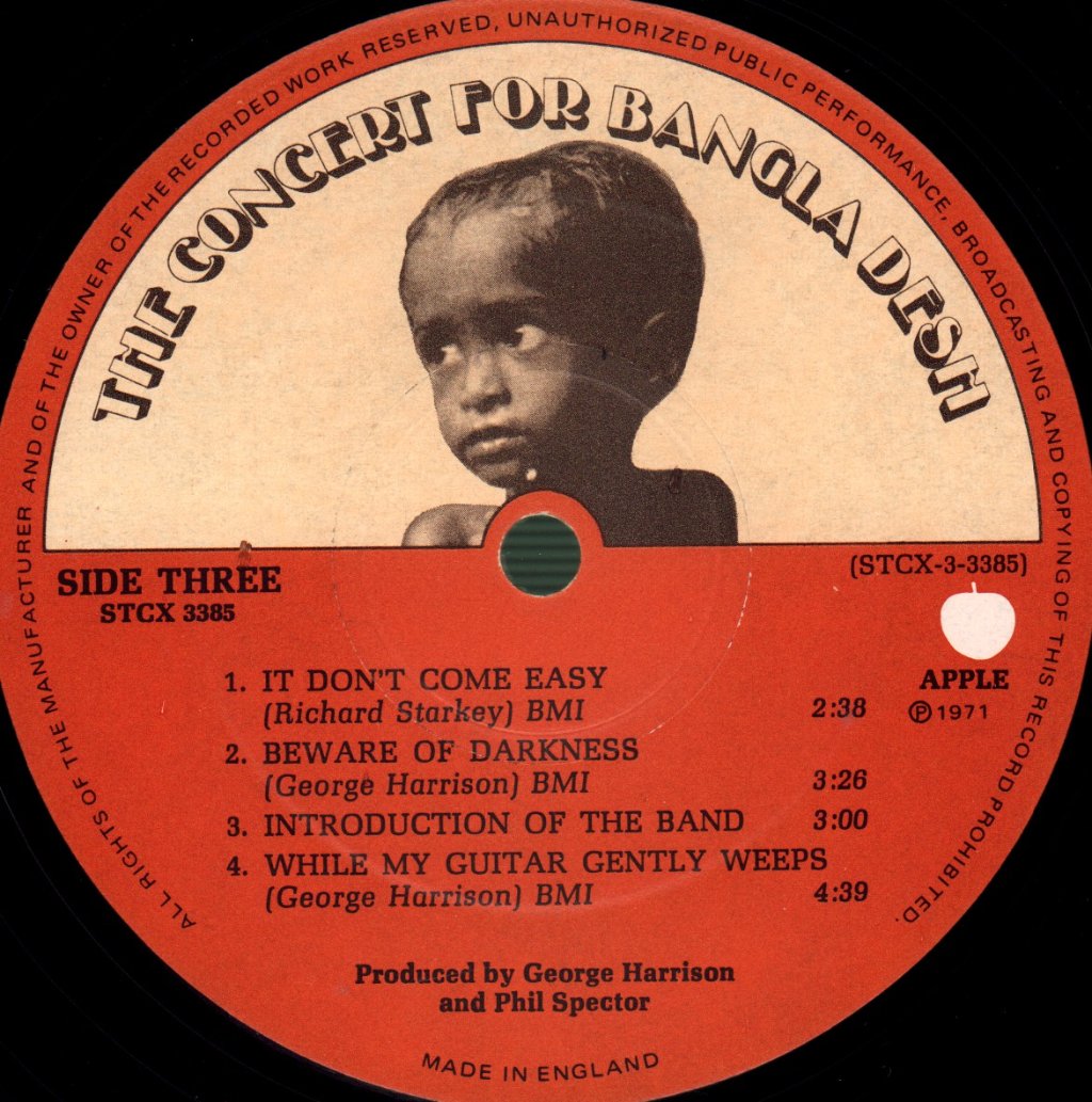 George Harrison - Concert For Bangla Desh - Triple Lp