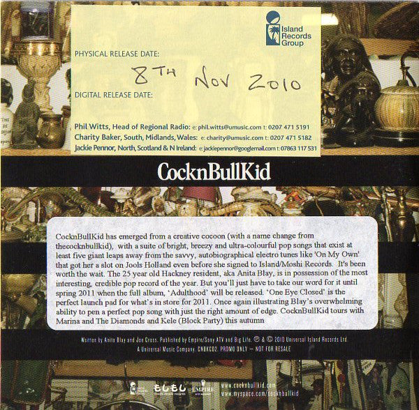 Cocknbullkid - One Eye Closed - Cd