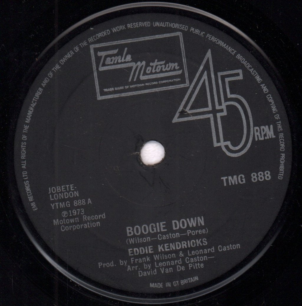 Eddie Kendricks - Boogie Down - 7 Inch