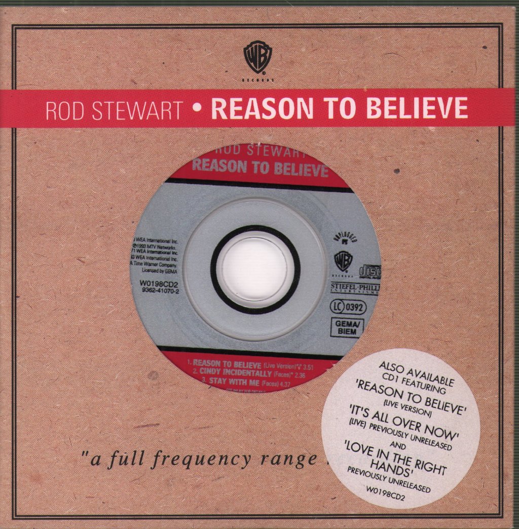 Rod Stewart - Reason To Believe - Cd