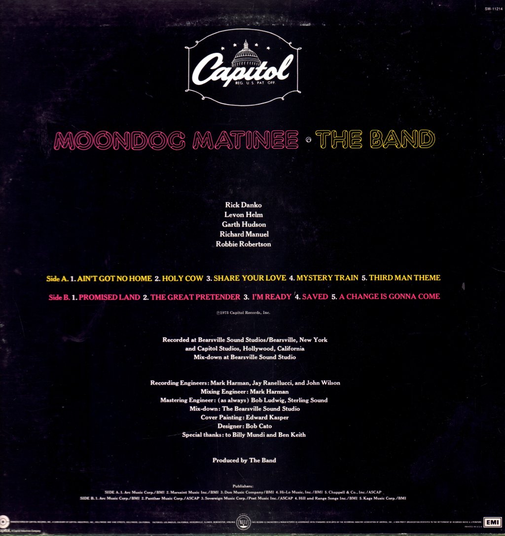 Band - Moondog Matinee - Lp