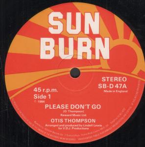Otis Thompson - Please Don't Go - 12 Inch