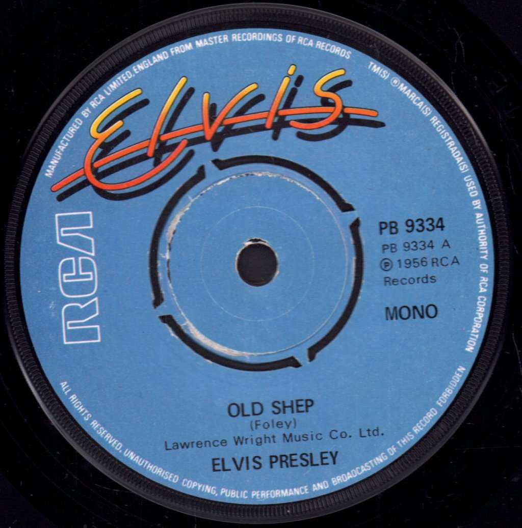 Elvis Presley - Old Shep - 7 Inch