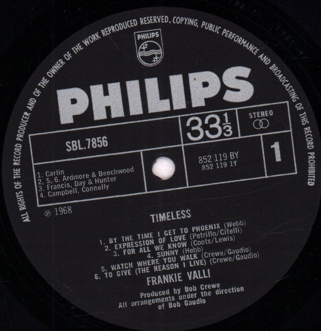 Frankie Valli - Timeless - Lp