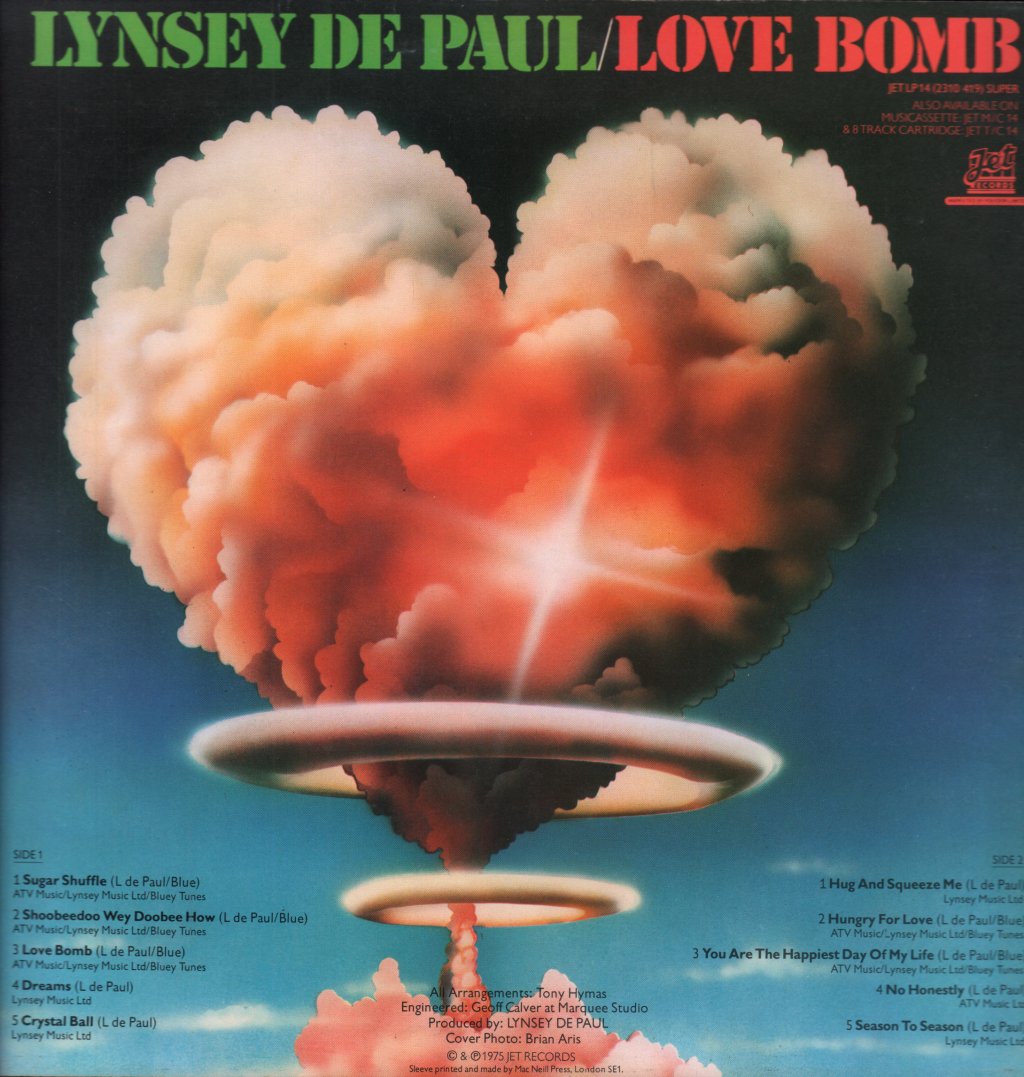 Lynsey De Paul - Love Bomb - Lp