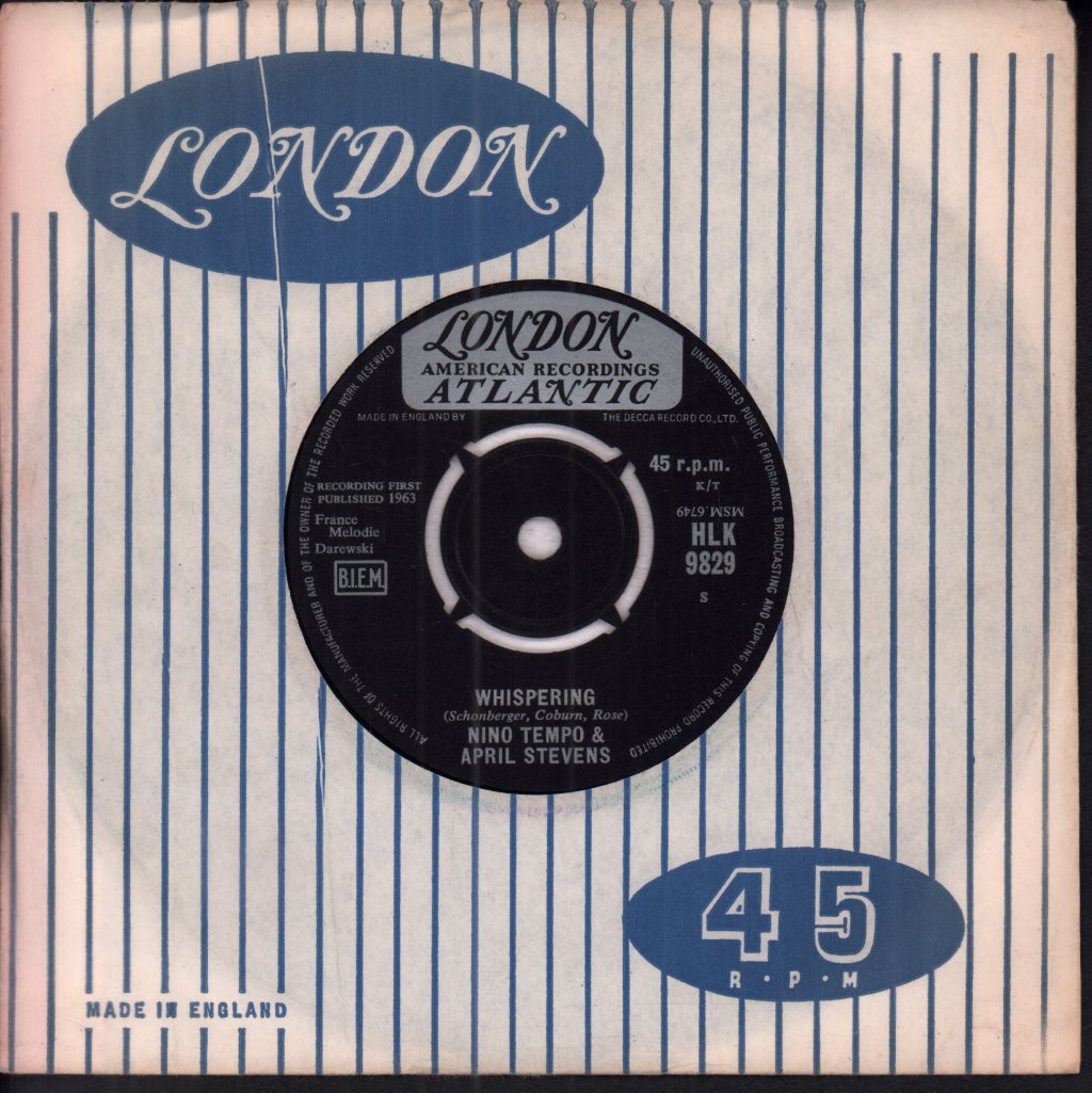 Nino Tempo And April Stevens - Whispering - 7 Inch