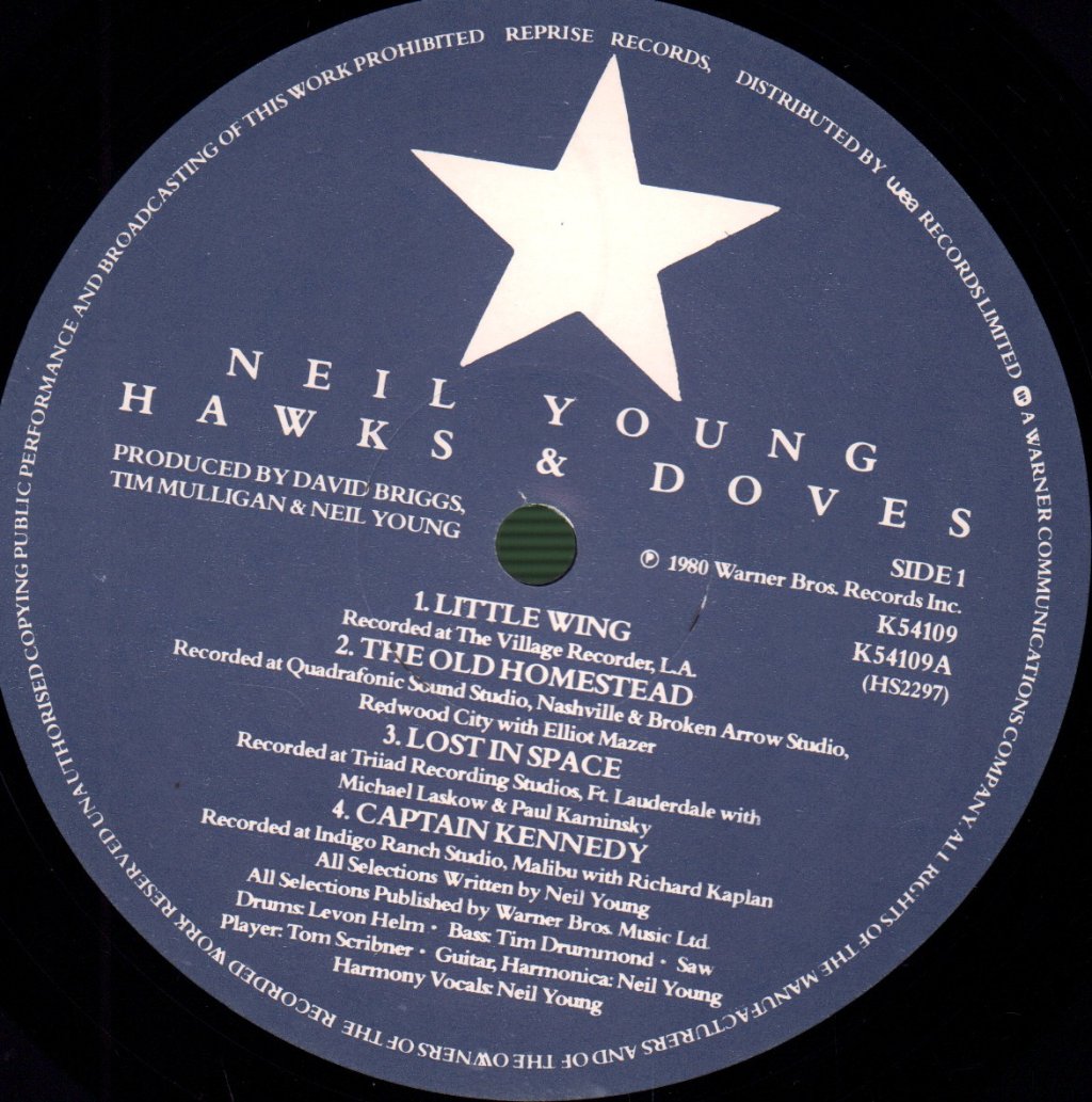 Neil Young - Hawks And Doves - Lp